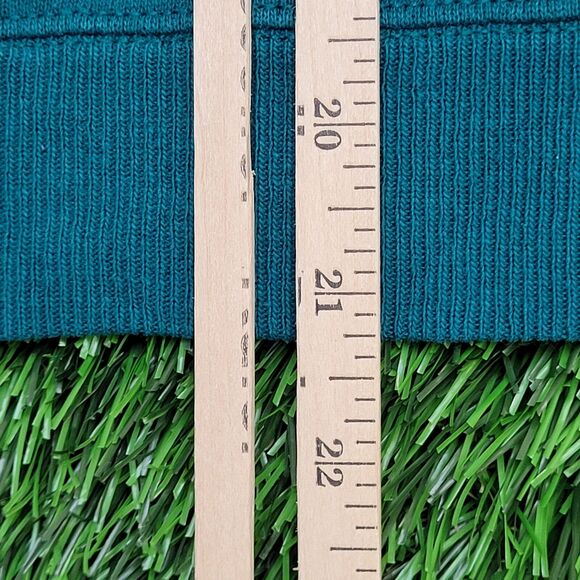 Vintage 90s Hanes Blank Sweatshirt Womens XL 25x21 Teal Blue - Picture 10 of 10